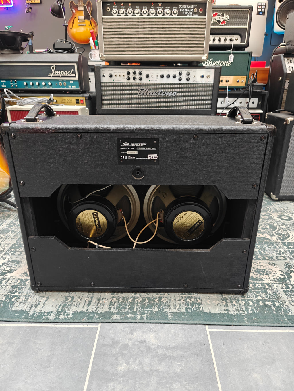 Vox V212BN Loaded with 1976 Celection Black Back T1234 G12H 30W