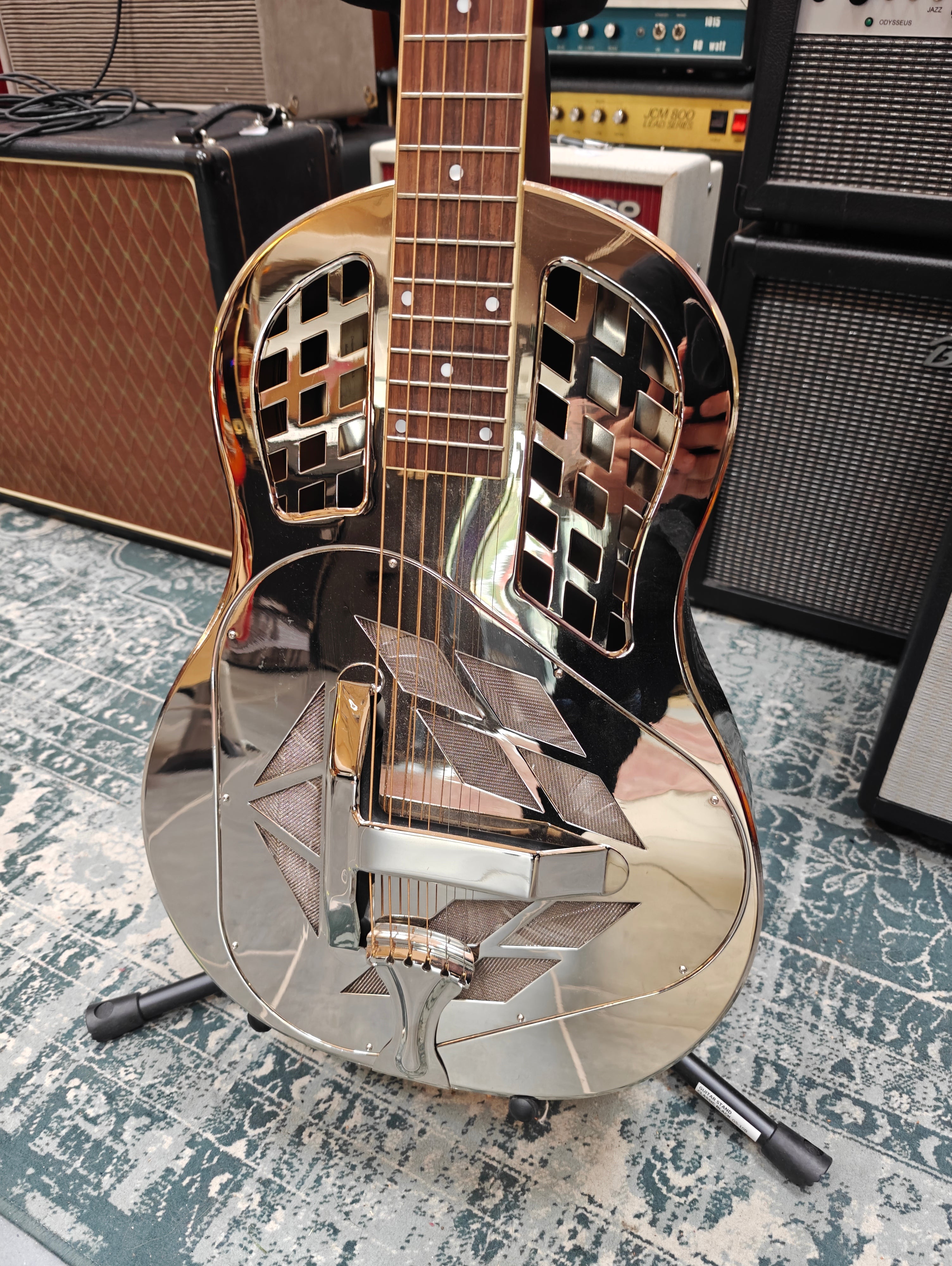 Recording King Nickel Tricone Squareneck