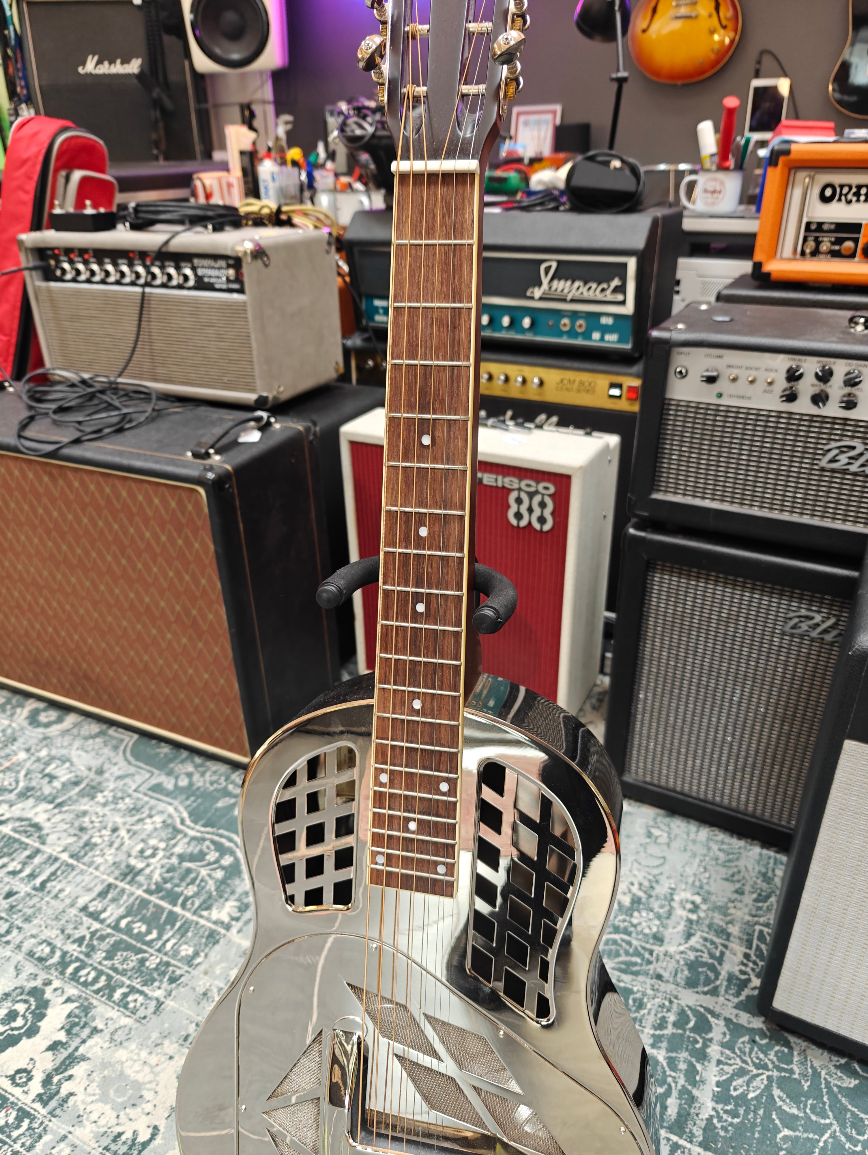 Recording King Nickel Tricone Squareneck