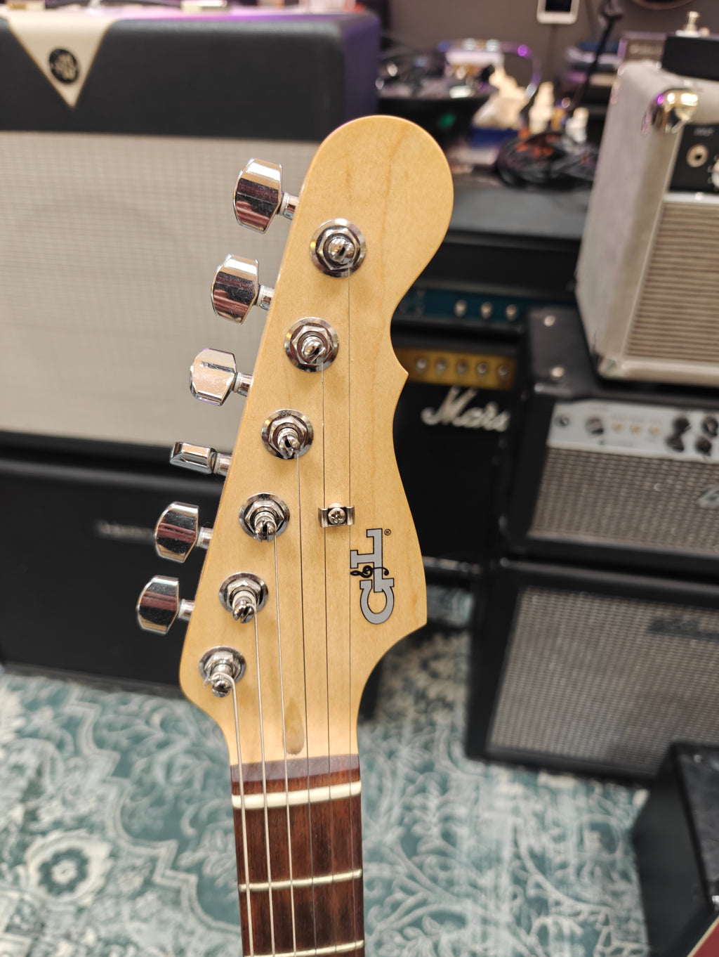G&L S-500 Custom Build Himalayan Blue 2017
