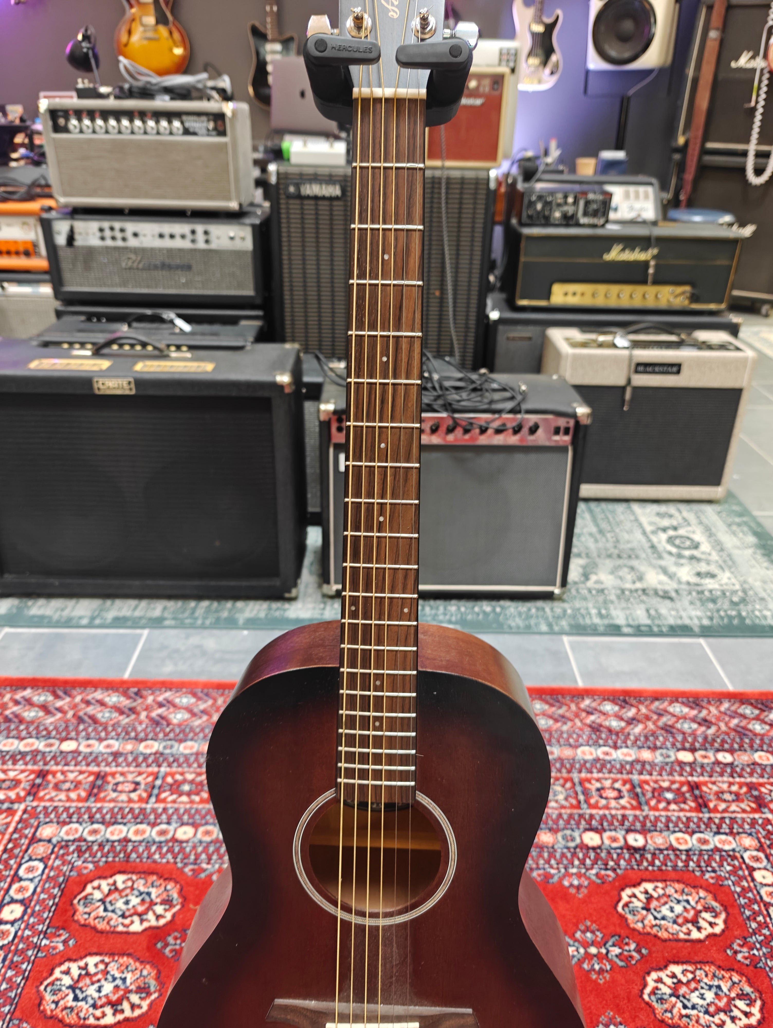 Vintage V880WK Statesboro Parlour Guitar Whisky Sour
