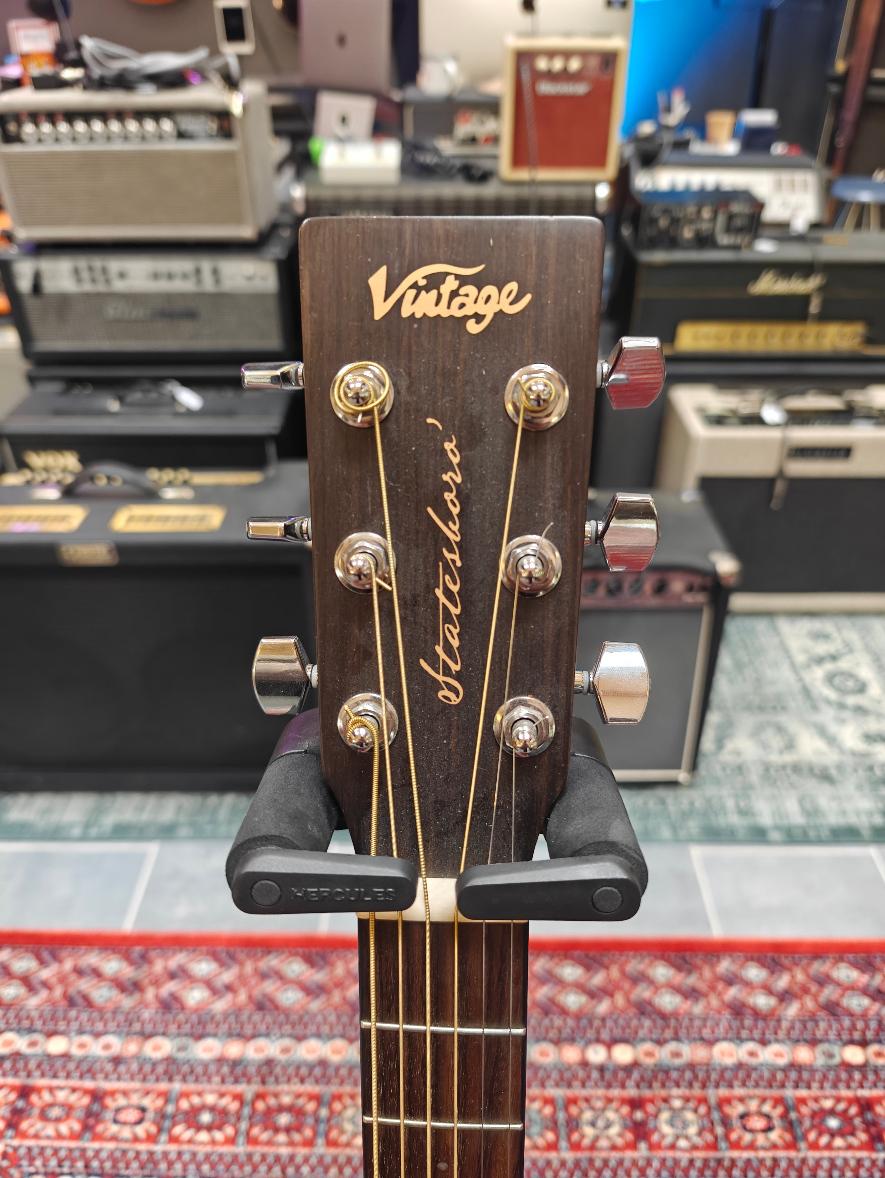 Vintage V880WK Statesboro Parlour Guitar Whisky Sour