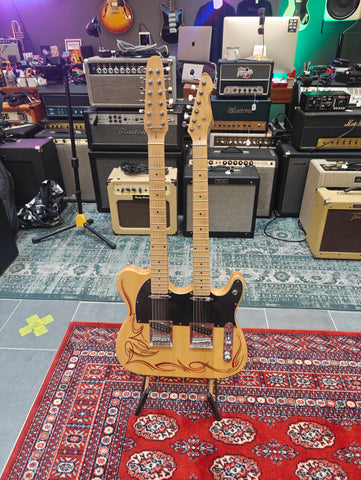 Gear4music Knoxville Double Neck Natural
