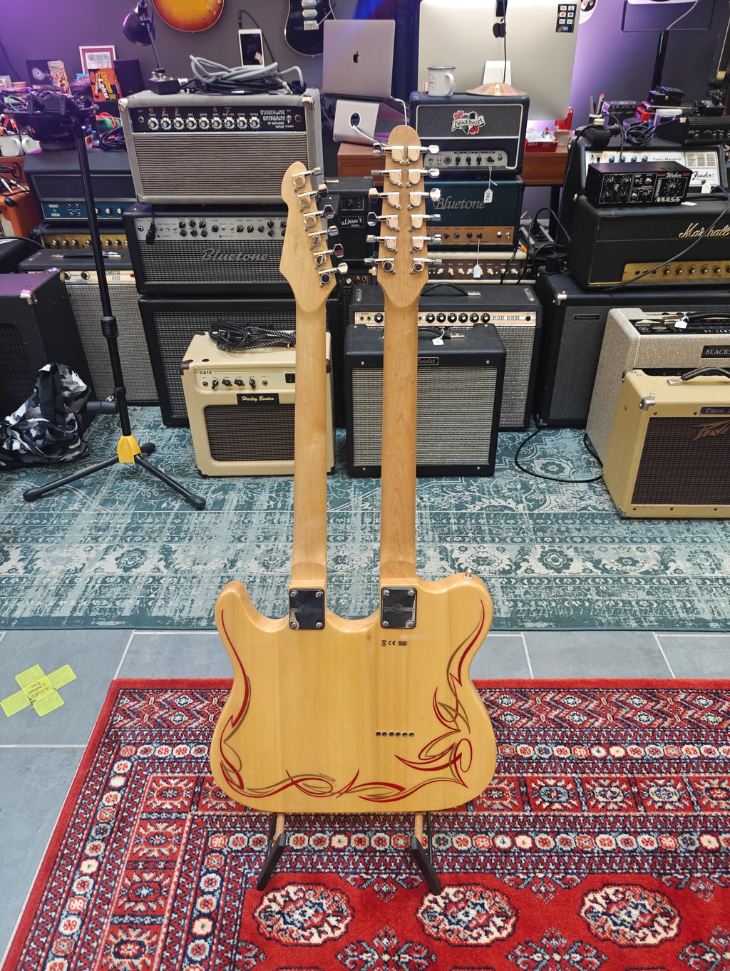 Gear4music Knoxville Double Neck Natural