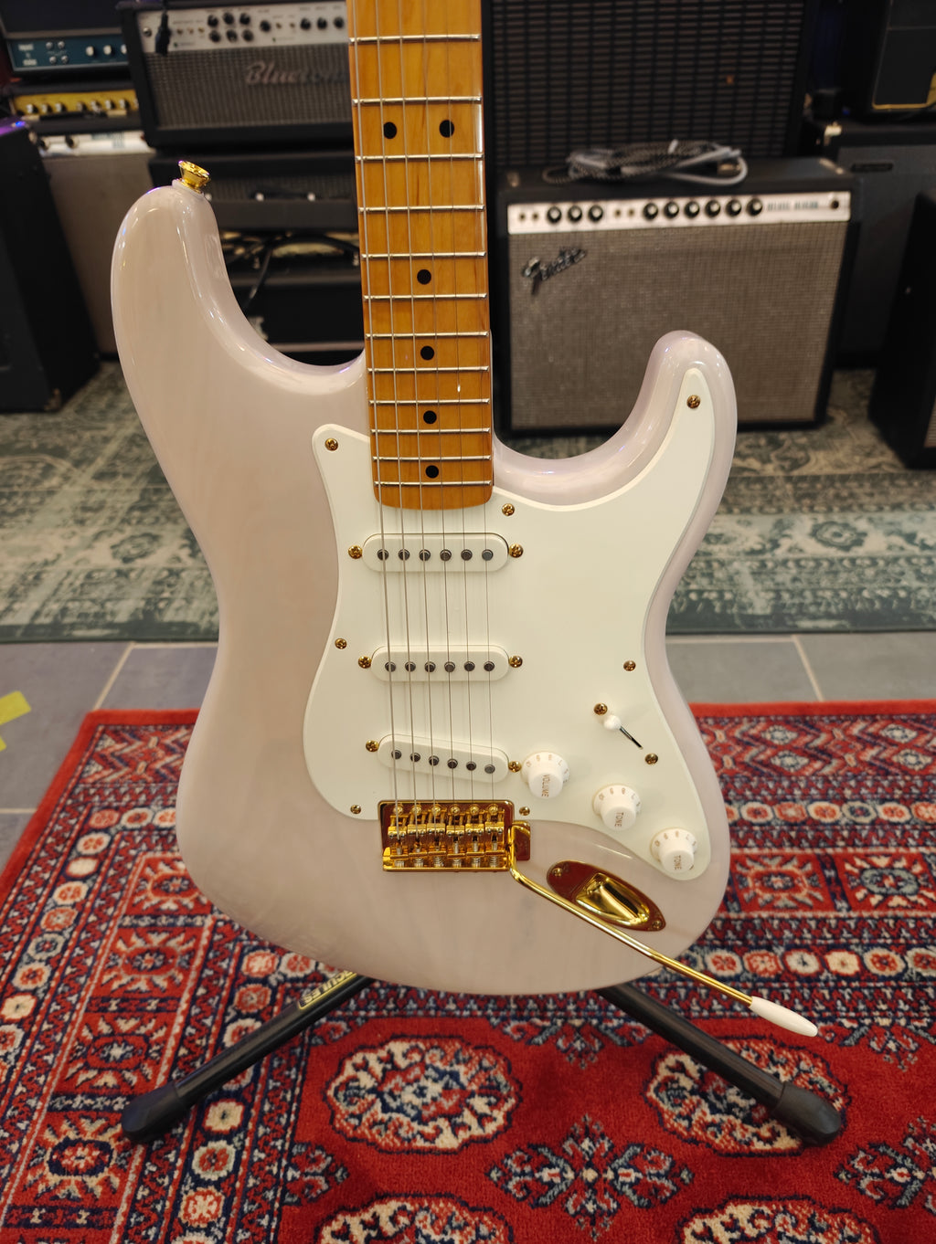Squier Classic Vibe 50s Stratocaster White Blonde Gold Limited
