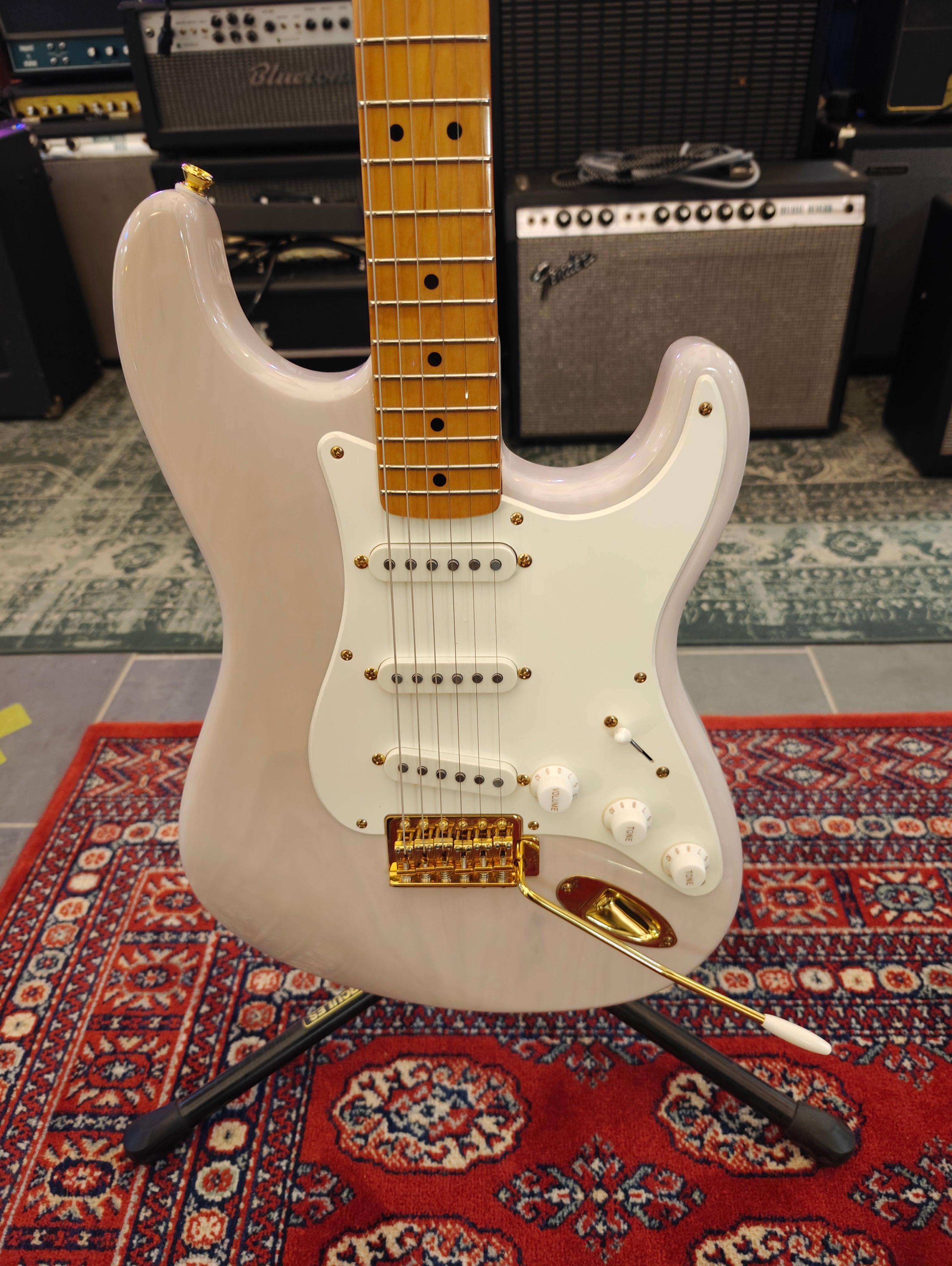 Squier Classic Vibe 50s Stratocaster White Blonde Gold Limited