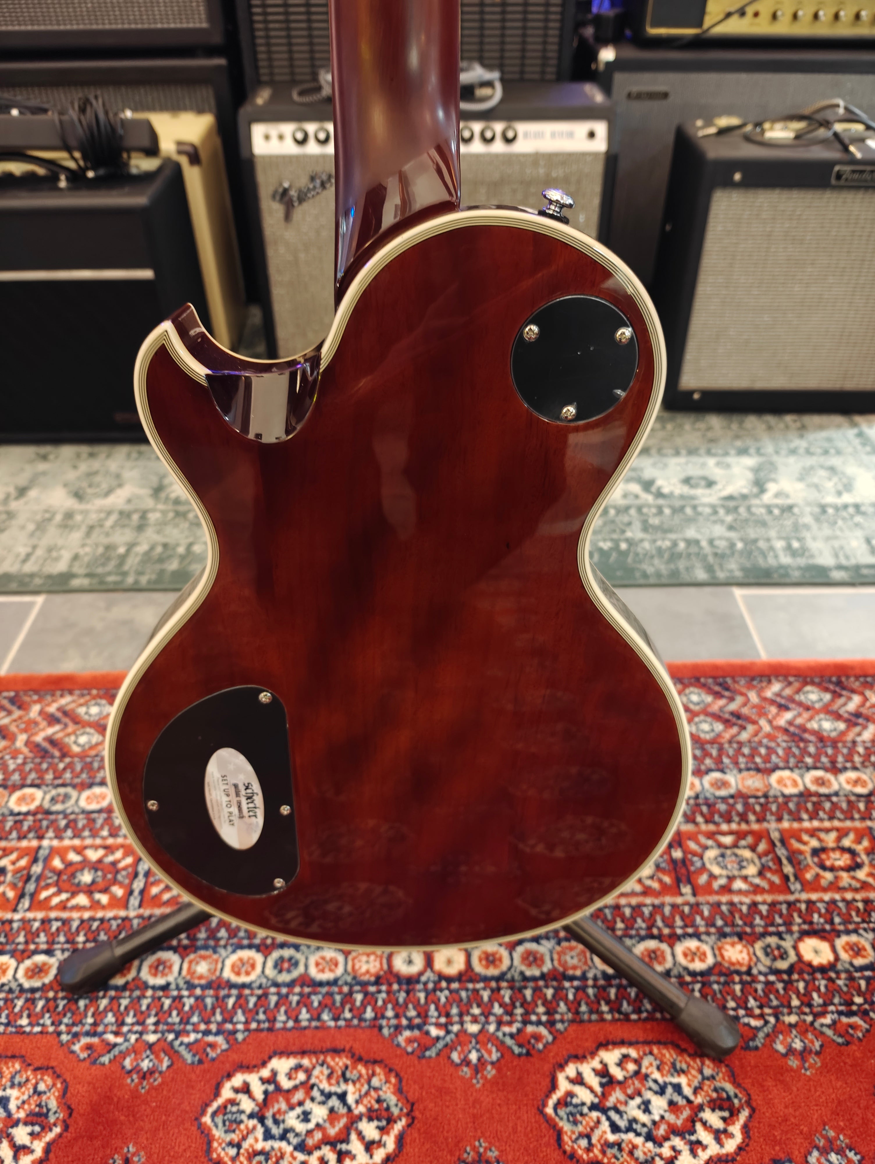 Schecter Solo II Custom Burl Natural