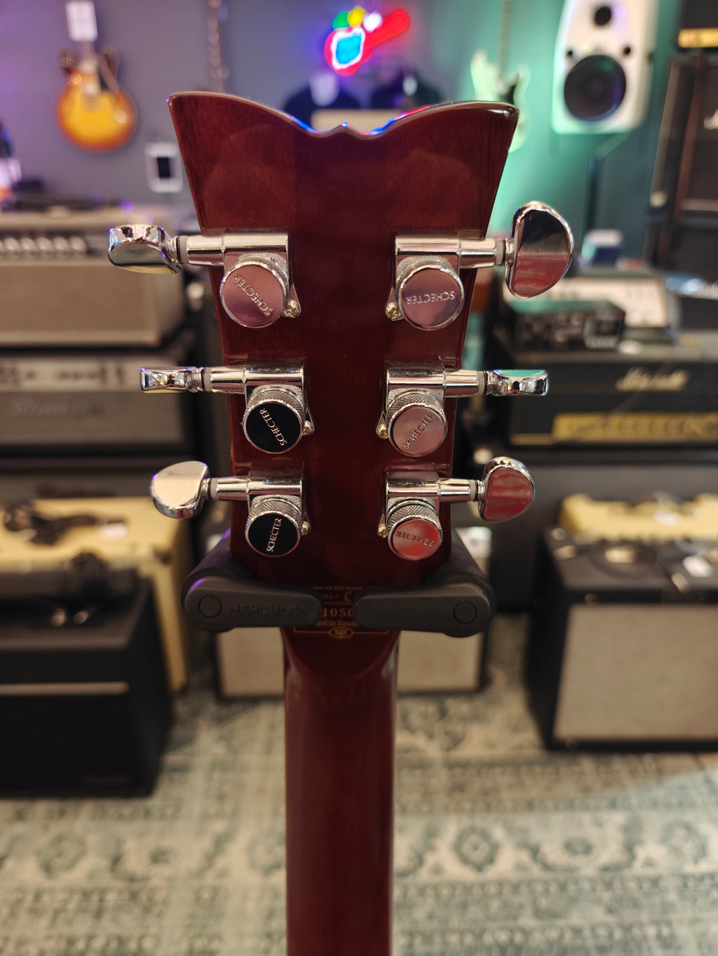 Schecter Solo II Custom Burl Natural