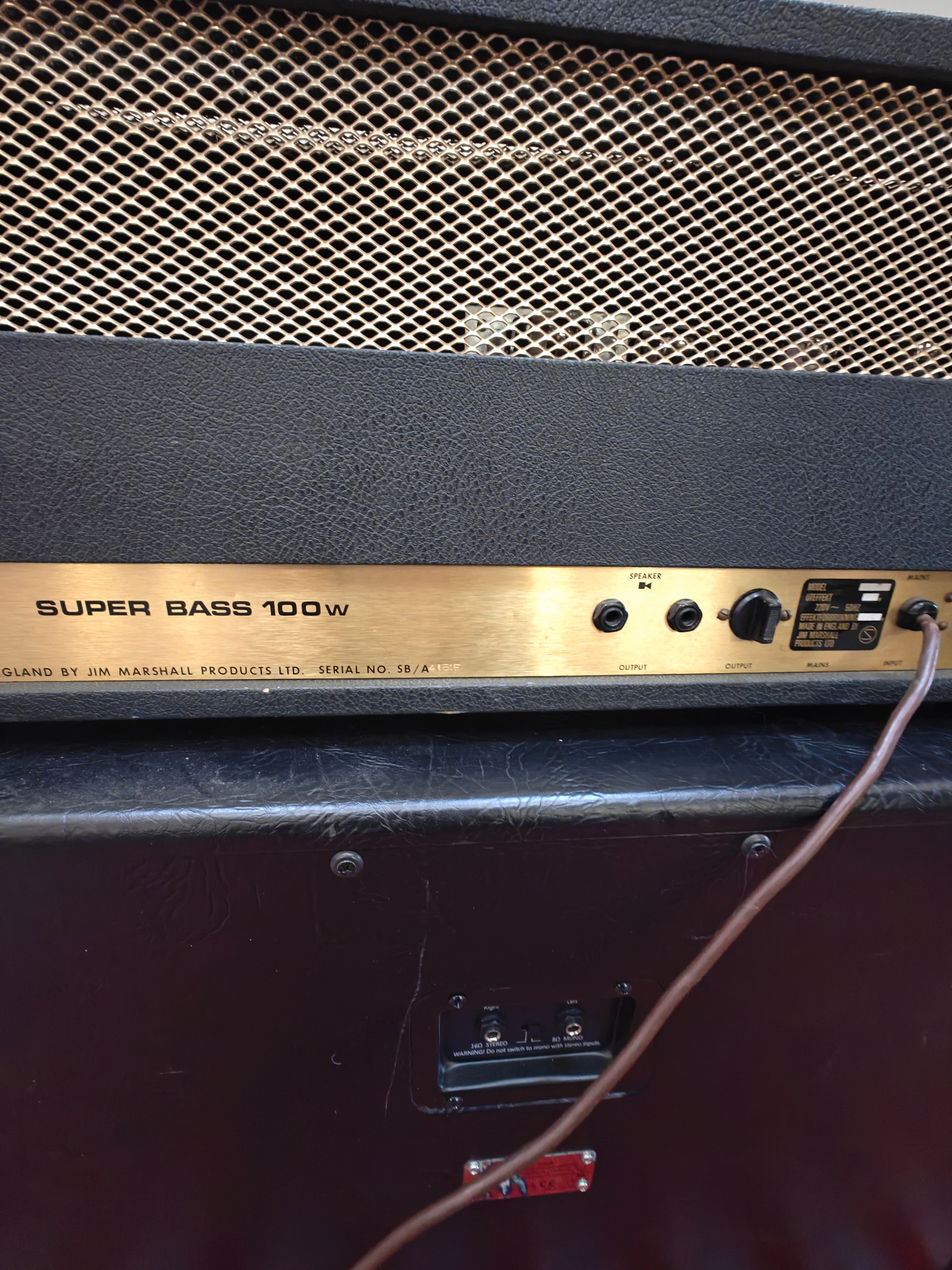 Marshall JMP Super Bass 100W 1974