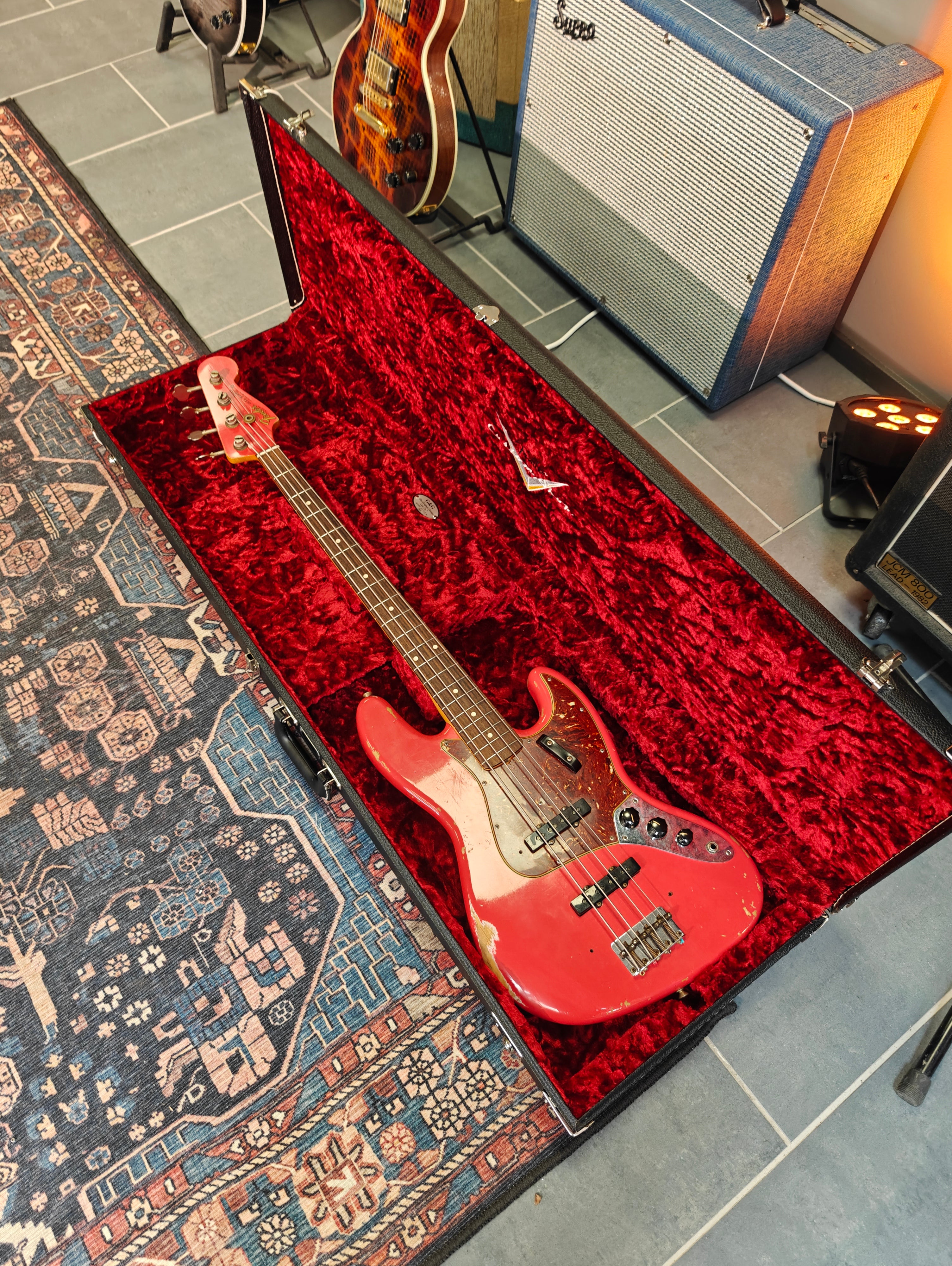 Fender Custom Shop Jazz Bass 64 Fiesta Red Relic 2020