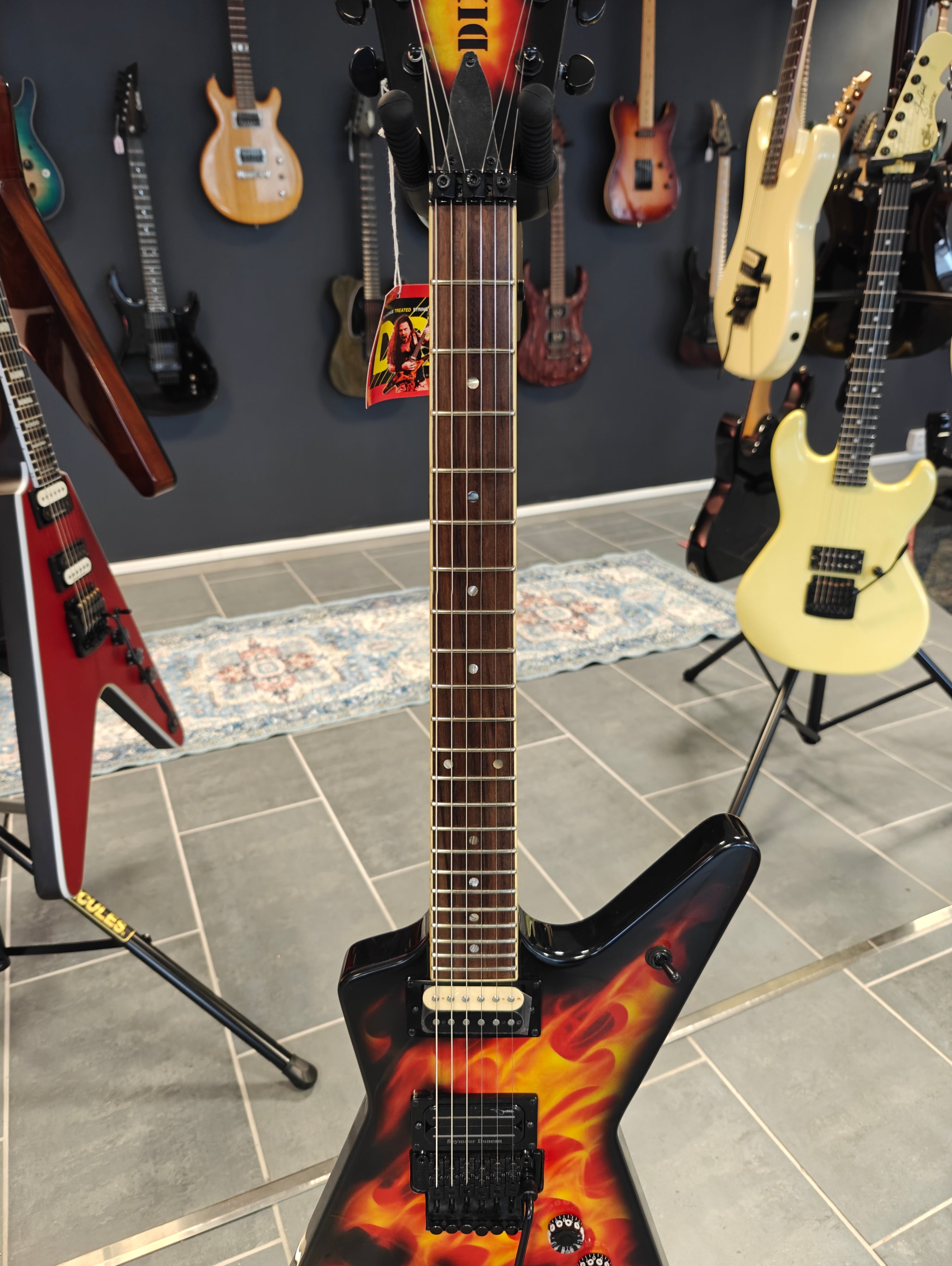 DEAN ML Dimebag Dime-O-Flame + LLMLVZ Case