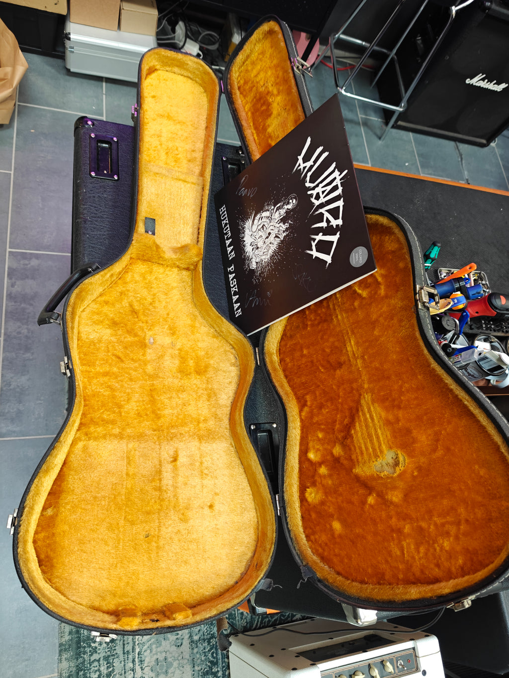 Fender Telecaster 2000 "Huoracaster" w/ Vinyl Record with Autographs