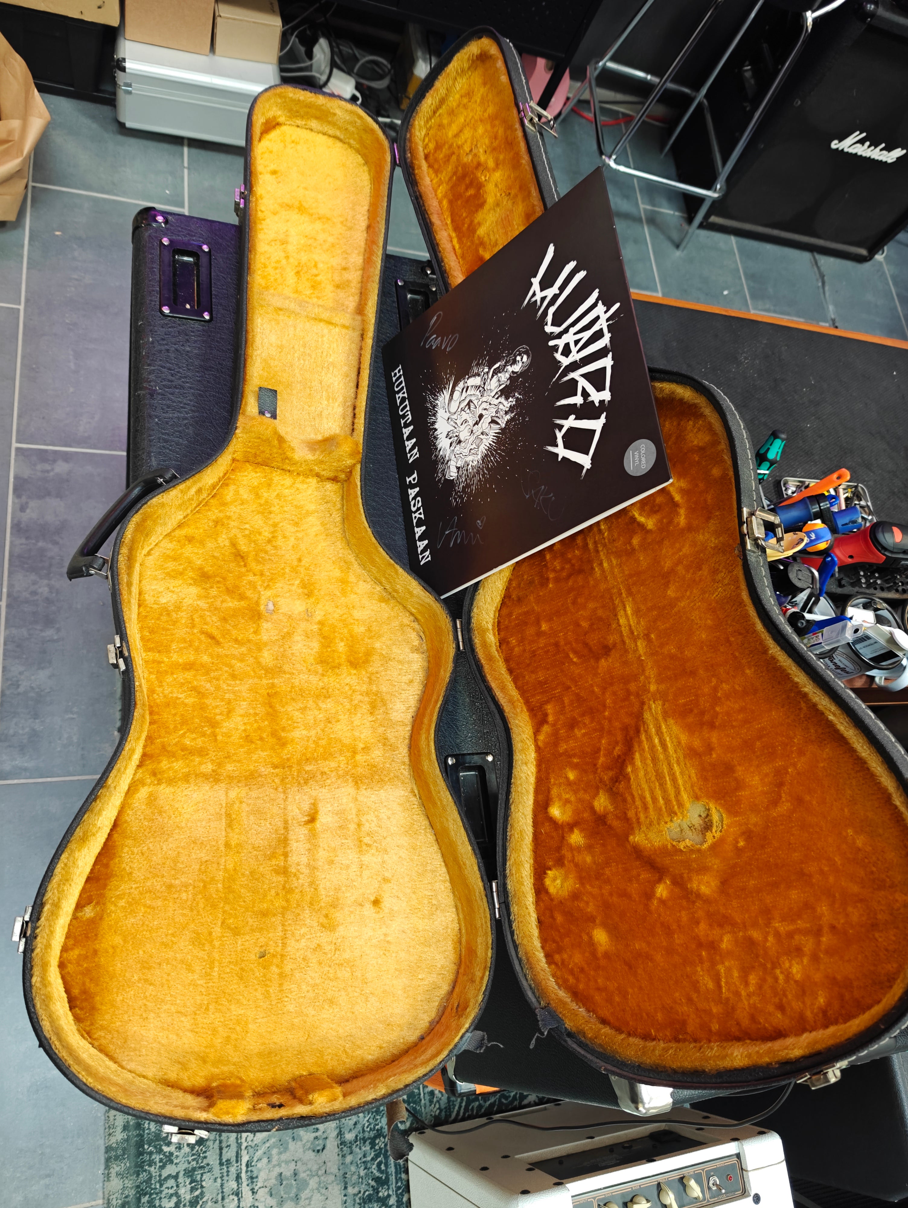 Fender Telecaster 2000 "Huoracaster" w/ Vinyl Record with Autographs