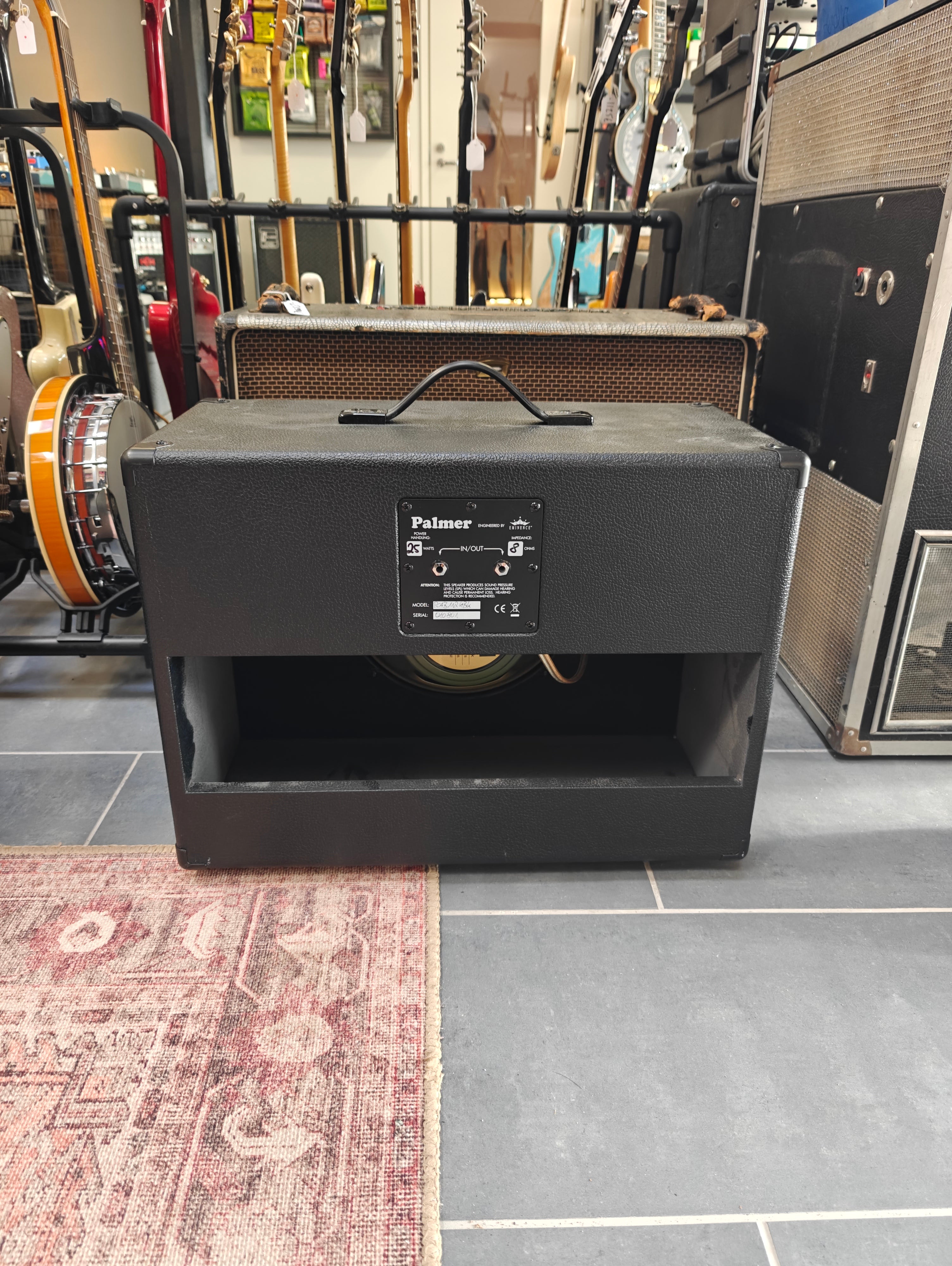 Palmer 1x12" Cabinet loaded with Celestion G12 M Green Back 8 Ohm