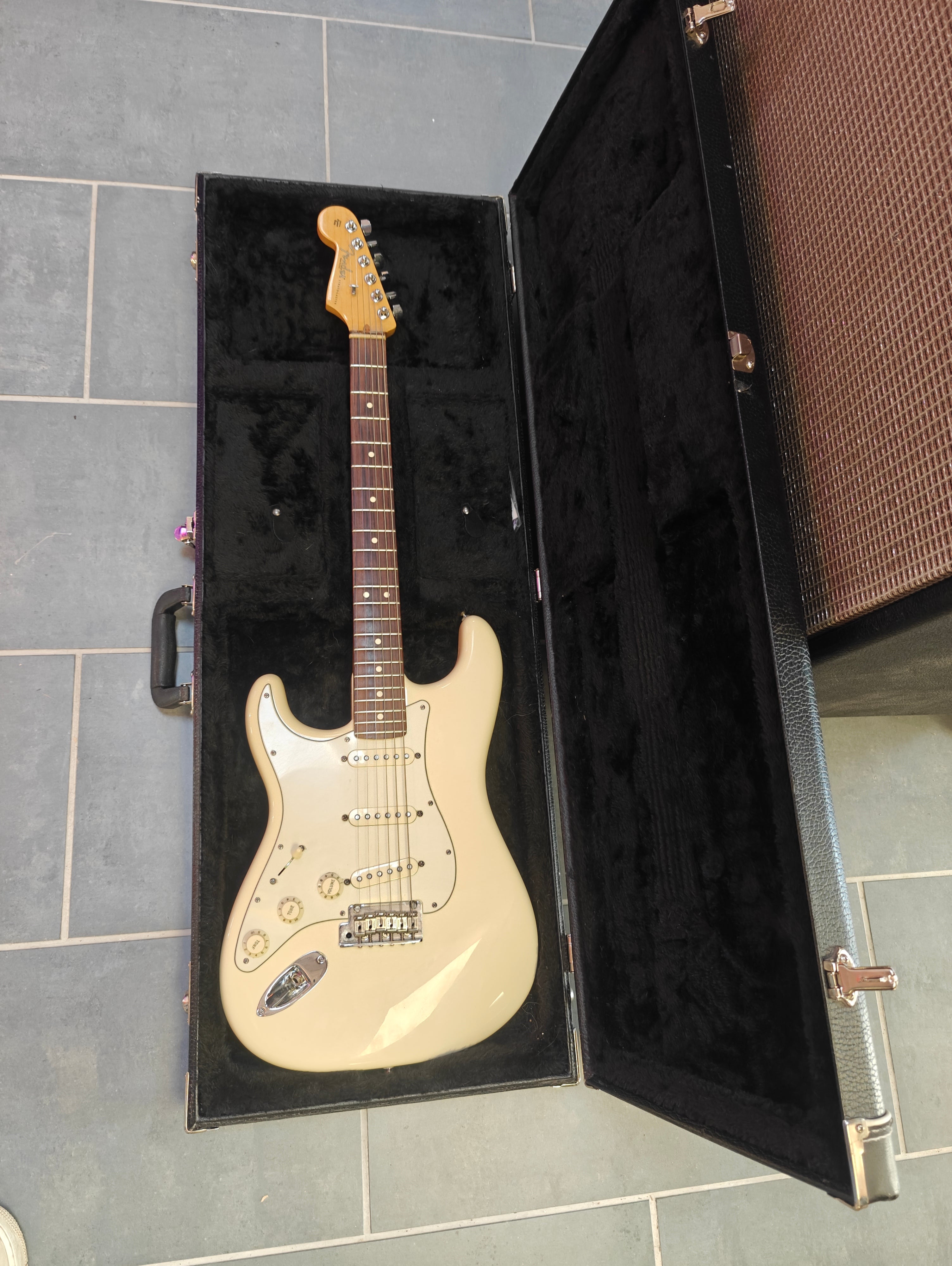 Fender 60th Anniversary American Standard Stratocaster 2014 Olympic White Lefty