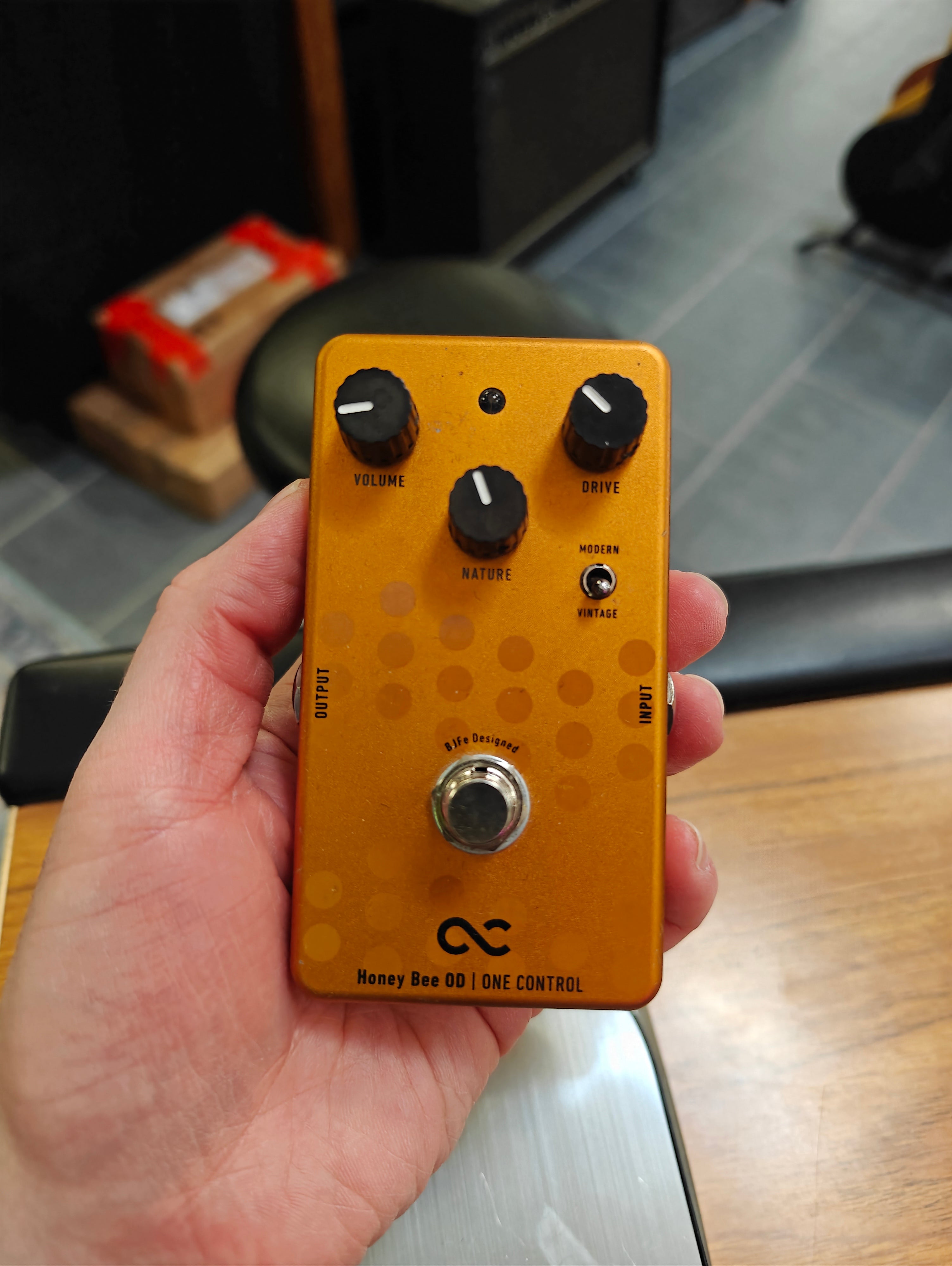 ギター One Control Honey Bee OD One Control BJFe Honey Bee OD 4K Mini Standard