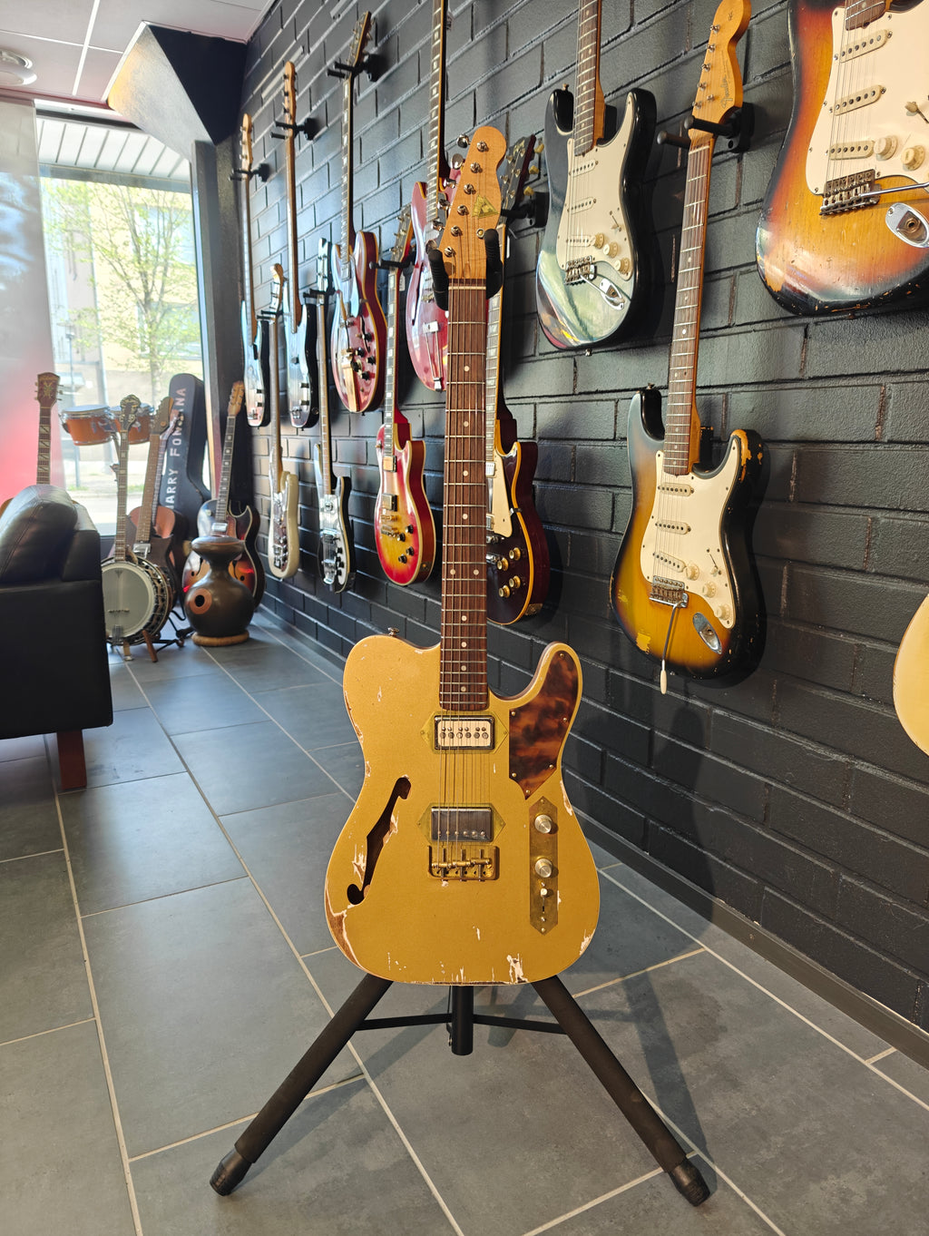 Lung Guitars T-Style Golden Gambler Relic