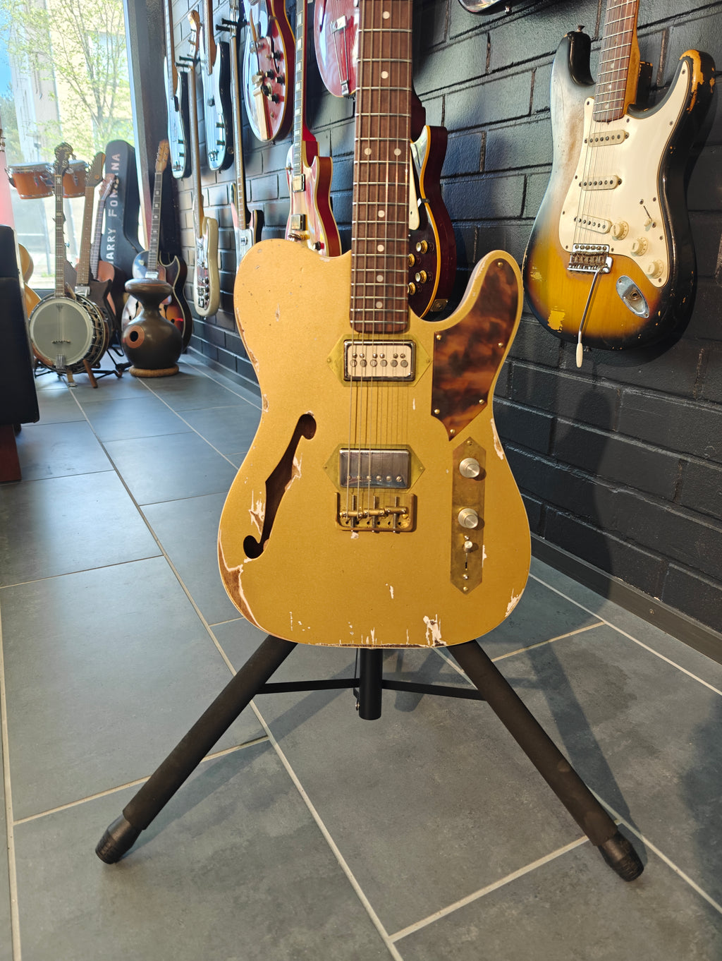 Lung Guitars T-Style Golden Gambler Relic