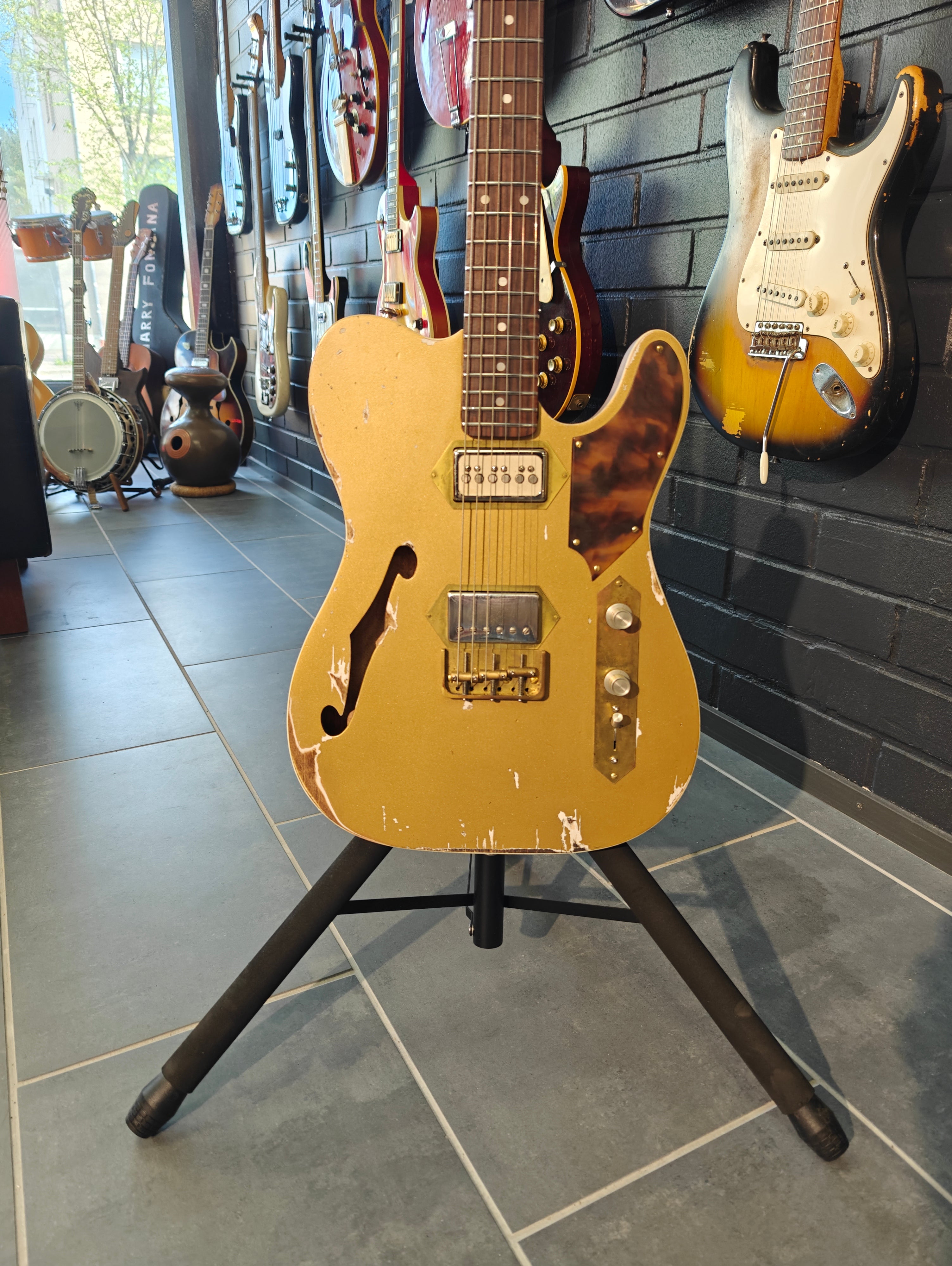 Lung Guitars T-Style Golden Gambler Relic
