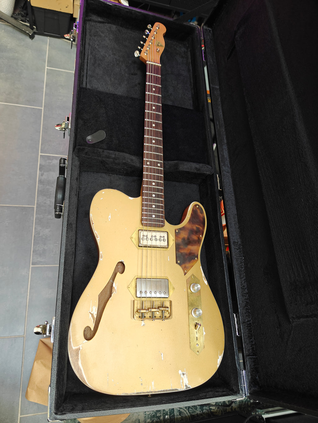 Lung Guitars T-Style Golden Gambler Relic