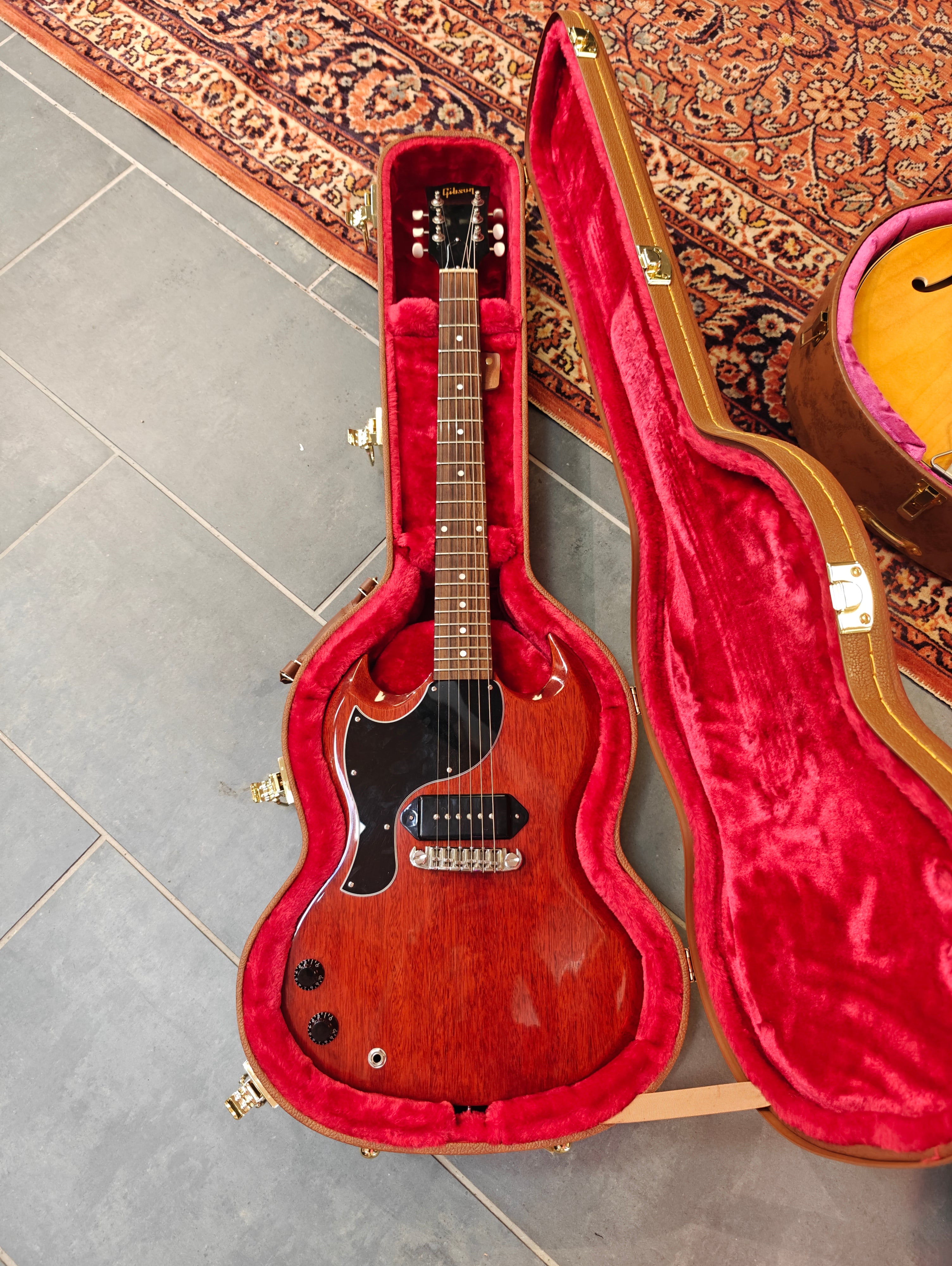 Gibson SG Junior Heritage Cherry 2021 Lefty w/ Tyson P90 Pickup