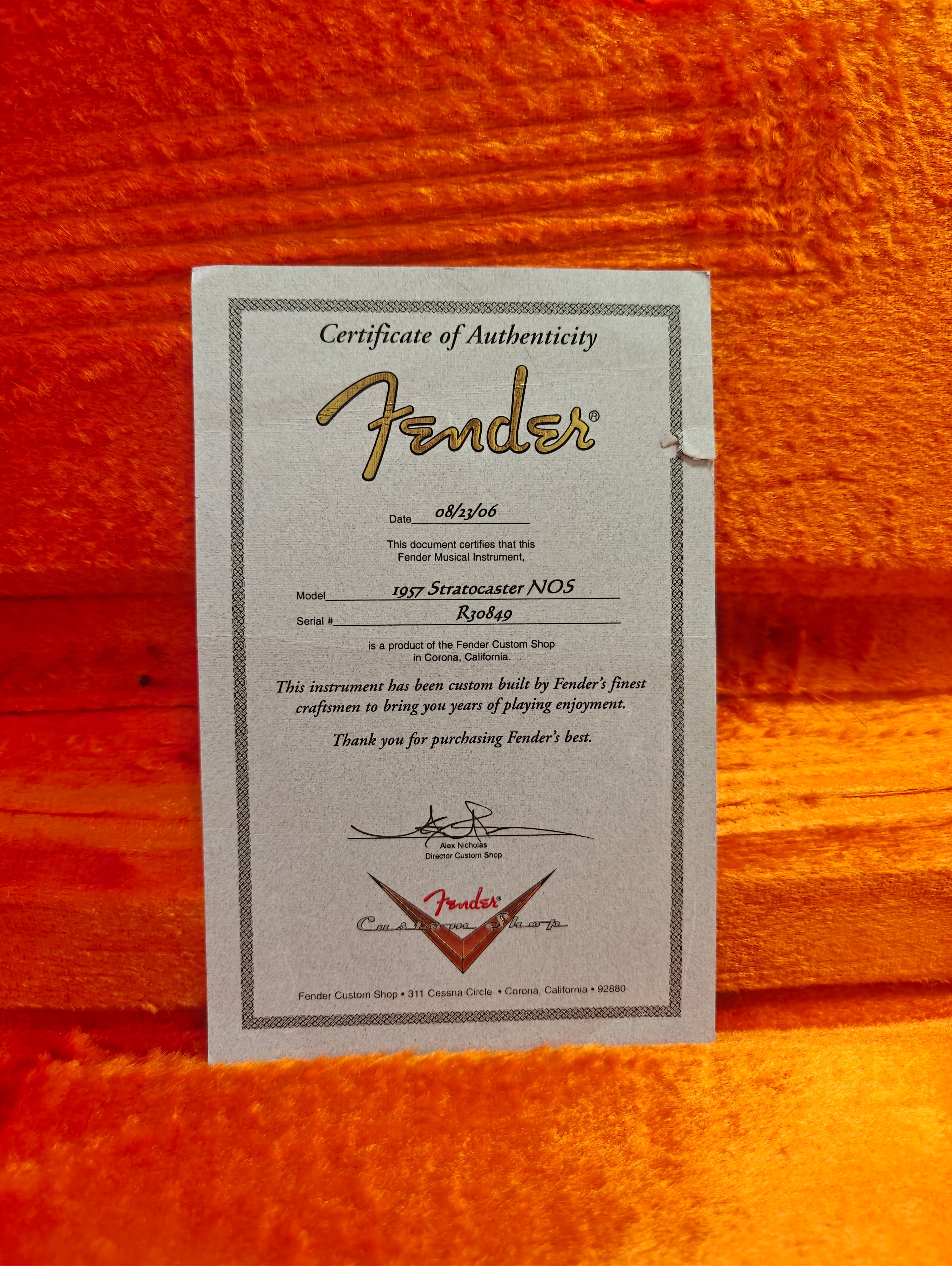 Fender Custom Shop 1957 Stratocaster NOS 2006 Lefty