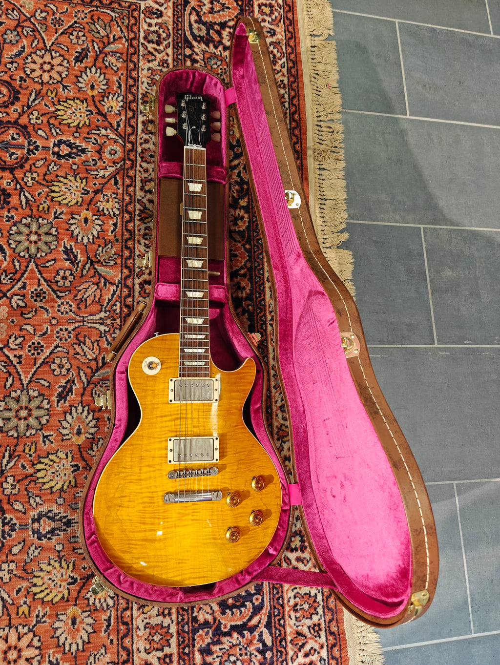 Gibson Custom Shop Les Paul 1959 Reissue R9 Dirty Lemon 2016 w/ Virgil Arlo 1959 Vintage Pickups