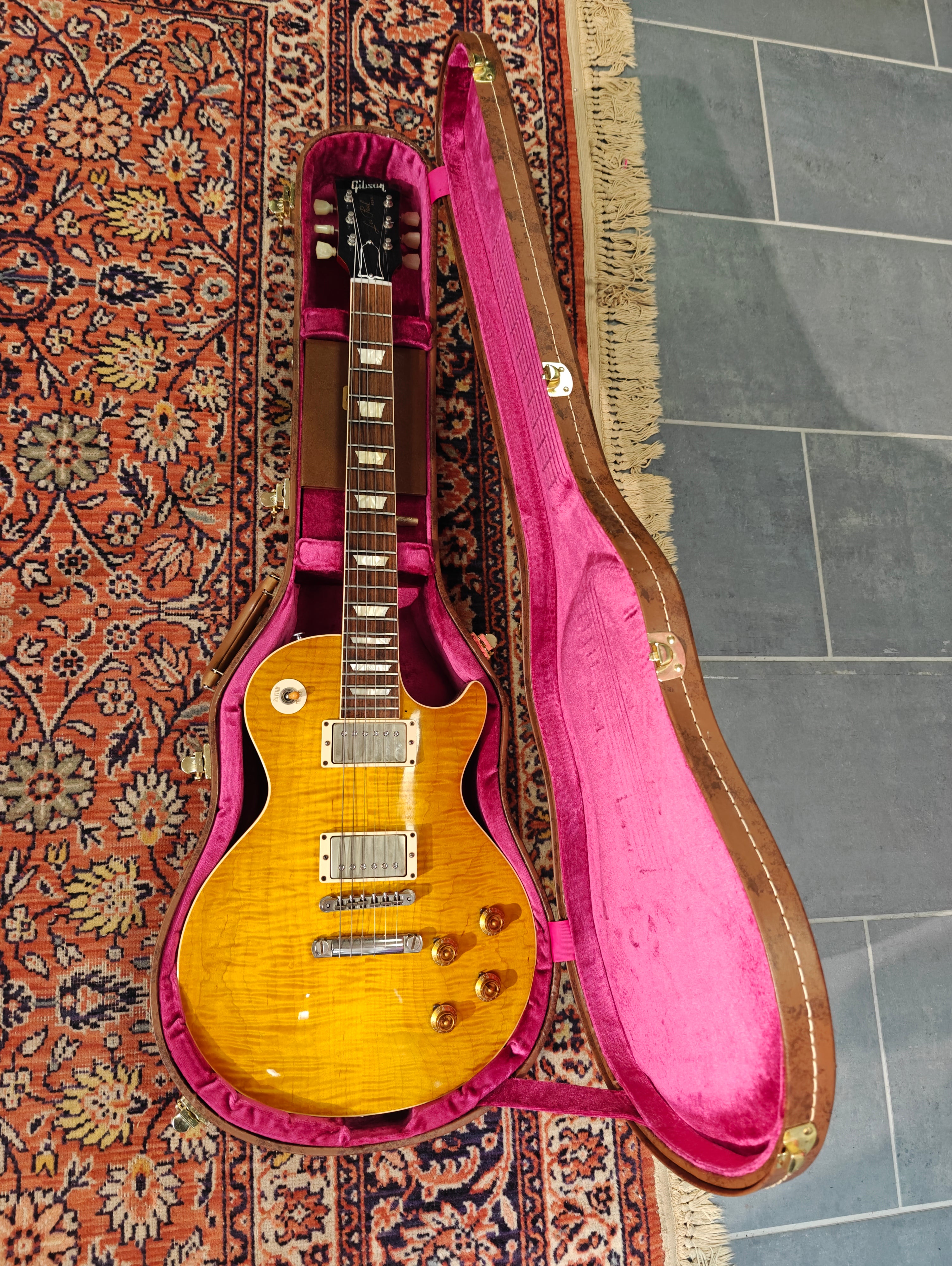 Gibson Custom Shop Les Paul 1959 Reissue R9 Dirty Lemon 2016 w/ Virgil Arlo 1959 Vintage Pickups