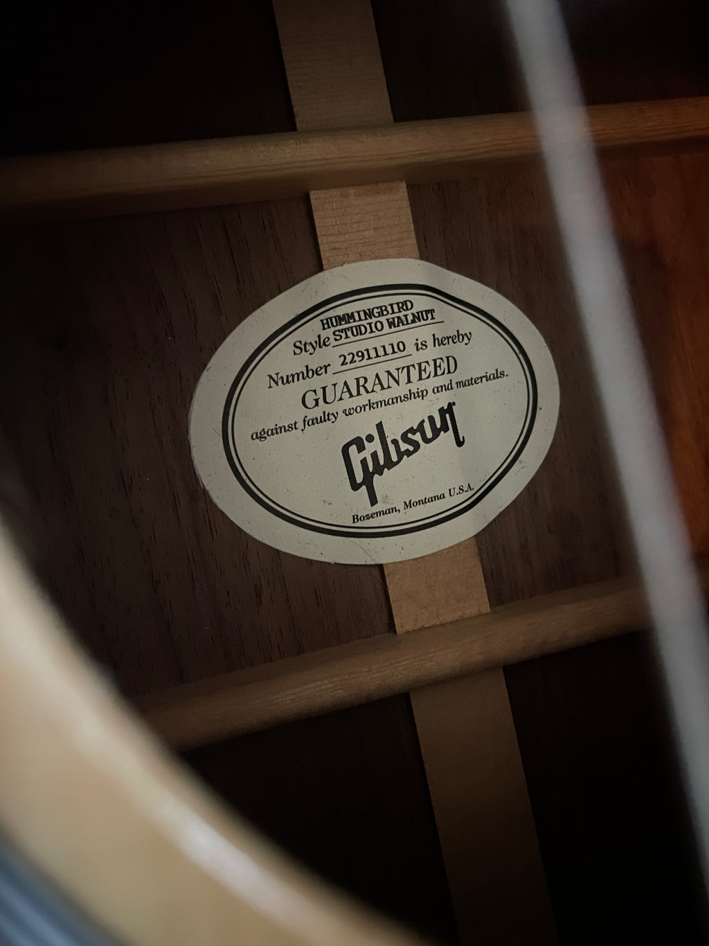 Gibson Hummingbird Studio Walnut 2021