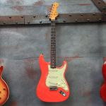 1962 Fender Stratocaster Refinished Fiesta Red (mt)