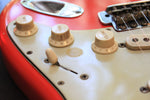 1962 Fender Stratocaster Refinished Fiesta Red (mt)
