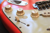 1962 Fender Stratocaster Refinished Fiesta Red (mt)