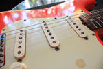 1962 Fender Stratocaster Refinished Fiesta Red (mt)