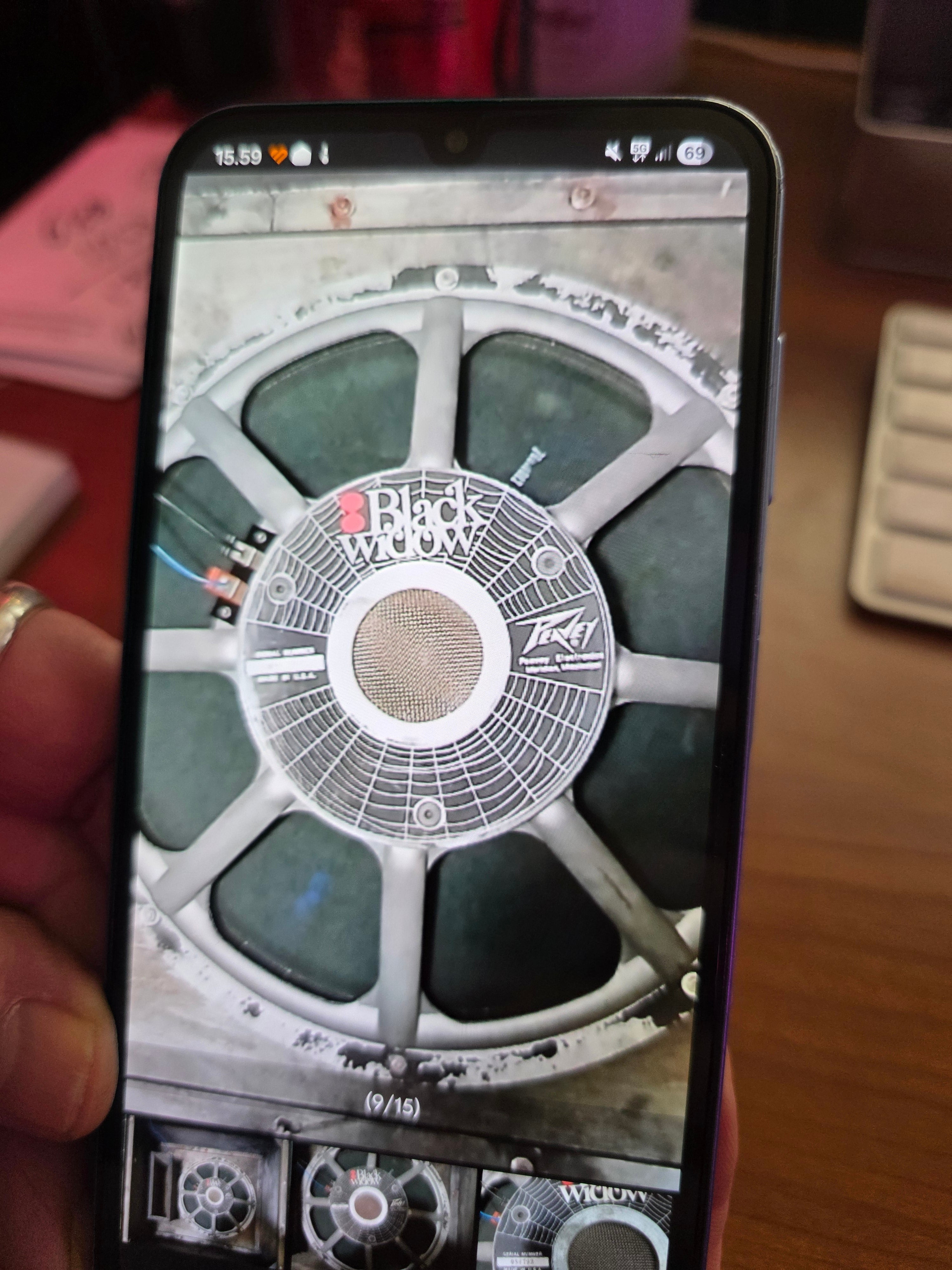 Gabinete de Bajo Vox Foundation de los años 60 con Peavey Black Widow 1801-8 LT BW