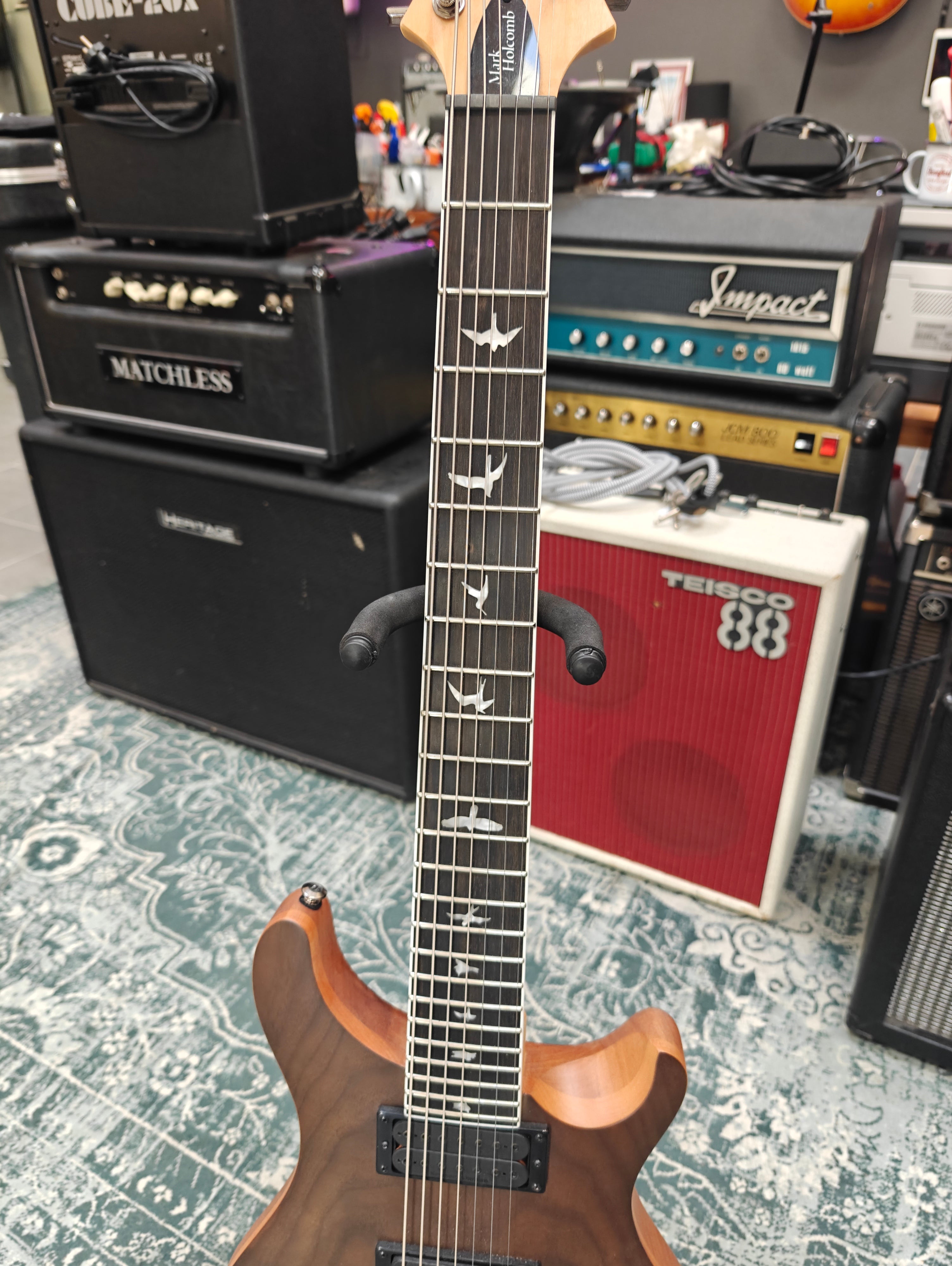 PRS SE Mark Holcomb Svn 7 String Walnut Top