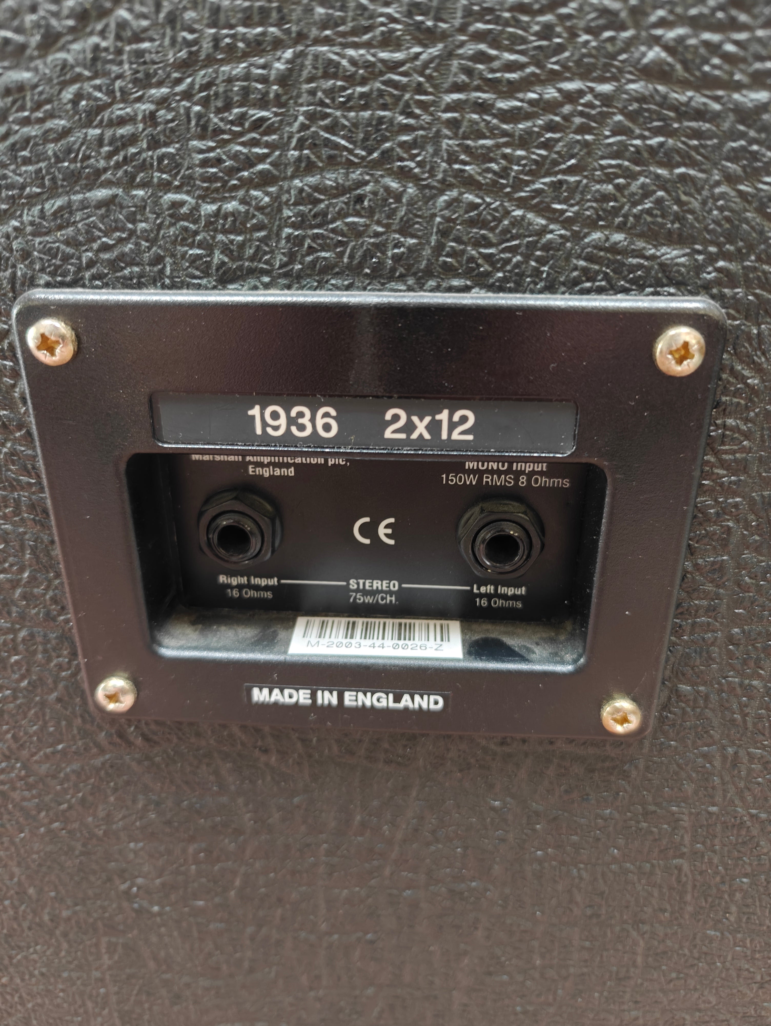 Marshall 1936 Lead 2x12"